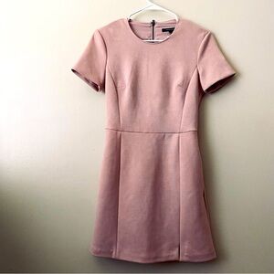 NWT French Connection pink   short sleeve Size 4 Business/Casual Midi dress